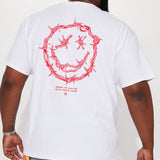 Camisa De Manga Corta Strong Smiles - Blanco