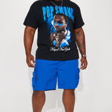 Camisa De Manga Corta Pop Smoke Invincible - Negro