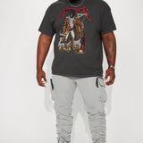 Camisa De Manga Corta Metallica And Justice For All - Negro
