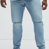 Pantalón De Mezclilla Ghost Skinny - Deslavado Ligero