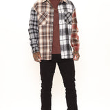 Franela Mixed Media Plaid - Multicolor