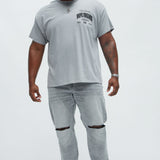 Camisa De Manga Corta Forever Dope - Gris