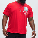 Camisa De Manga Corta Courage & Bravery - Rojo
