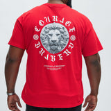 Camisa De Manga Corta Courage & Bravery - Rojo