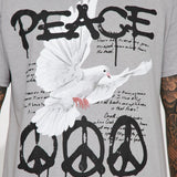 Camisa De Manga Corta The Power Of Peace - Gris