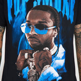 Camisa De Manga Corta Pop Smoke Invincible - Negro