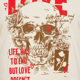 Camisa De Manga Corta Love Doesn't End - Bronceado