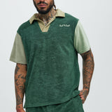 Camisa Polo Coast To Coast Short Sleeve - Verde Oscuro