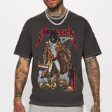 Camisa De Manga Corta Metallica And Justice For All - Negro