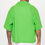 Camisa Abotonada Blaze Of Glory Textured - Verde