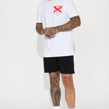 Camisa De Manga Corta Never Stop Believing - Blanco
