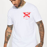 Camisa De Manga Corta Never Stop Believing - Blanco