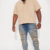Camisa Dipped Terry Short Sleeve Cuban - Arena