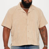 Camisa Dipped Terry Short Sleeve Cuban - Arena