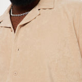 Camisa Dipped Terry Short Sleeve Cuban - Arena