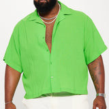 Camisa Abotonada Blaze Of Glory Textured - Verde