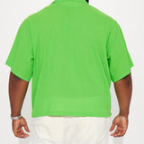 Camisa Abotonada Blaze Of Glory Textured - Verde