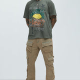 Camisa De Manga Corta No Regrets - Oliva