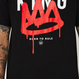 Camisa De Manga Corta Born To Rule - Negro