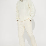 Suéter Drew Cable Knit - Blanco