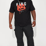 Camisa De Manga Corta Born To Rule - Negro