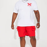 Camisa De Manga Corta Never Stop Believing - Blanco