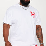 Camisa De Manga Corta Never Stop Believing - Blanco