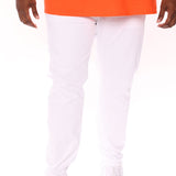Pantalón De Mezclilla Mike Straight - Blanco