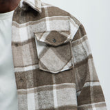 Shacket Wanted Plaid - Café