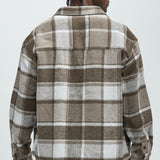 Shacket Wanted Plaid - Café