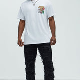 Camisa De Manga Corta Cookie Crumble - Blanco