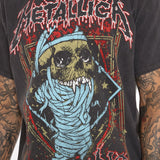 Camisa De Manga Corta Classic Metallica - Negro/Combinado