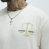 Camisa De Manga Corta Choices Matter - Hueso