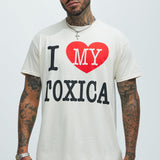 Camisa De Manga Corta I LOVE MY TOXICA - Hueso