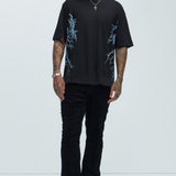 Camisa De Manga Corta Revenge Hockey - Negro