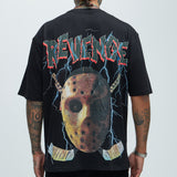 Camisa De Manga Corta Revenge Hockey - Negro
