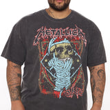 Camisa De Manga Corta Classic Metallica - Negro/Combinado
