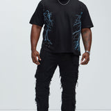 Camisa De Manga Corta Revenge Hockey - Negro