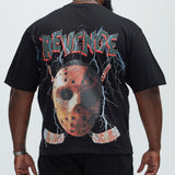 Camisa De Manga Corta Revenge Hockey - Negro