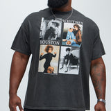 Camisa De Manga Corta Whitney Houston Higher Love - Negro