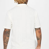 Camisa Polo Zig Zag Road Short Sleeve - Blanco