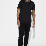 Camisa Polo Classy Short Sleeve - Negro