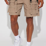 Short Stay On My Mind Relaxed Utility - Gris Pardo