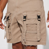 Short Stay On My Mind Relaxed Utility - Gris Pardo