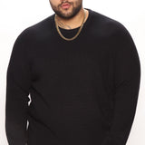 Suéter Viscose Thermal Crewneck - Negro