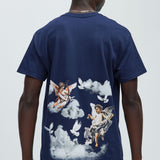 Camisa De Manga Corta Angels In The Sky - Azul Marino