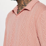 Camisa Polo Zig Zag Road Short Sleeve - Color De Malva