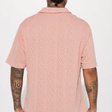 Camisa Polo Zig Zag Road Short Sleeve - Color De Malva
