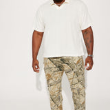Camisa Polo Zig Zag Road Short Sleeve - Blanco