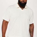 Camisa Polo Zig Zag Road Short Sleeve - Blanco